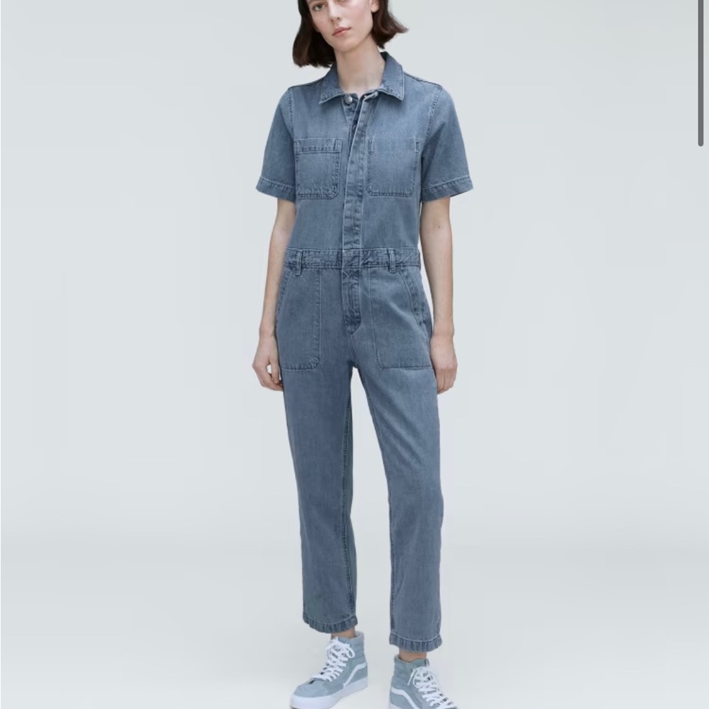 NWT Everlane light denim jumpsuit. Size 10
